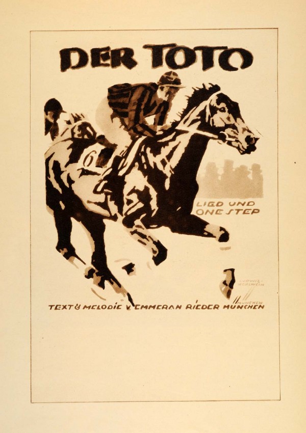 1920 Ludwig Hohlwein Poster Lithographs and Gravures Der Toto  Print
